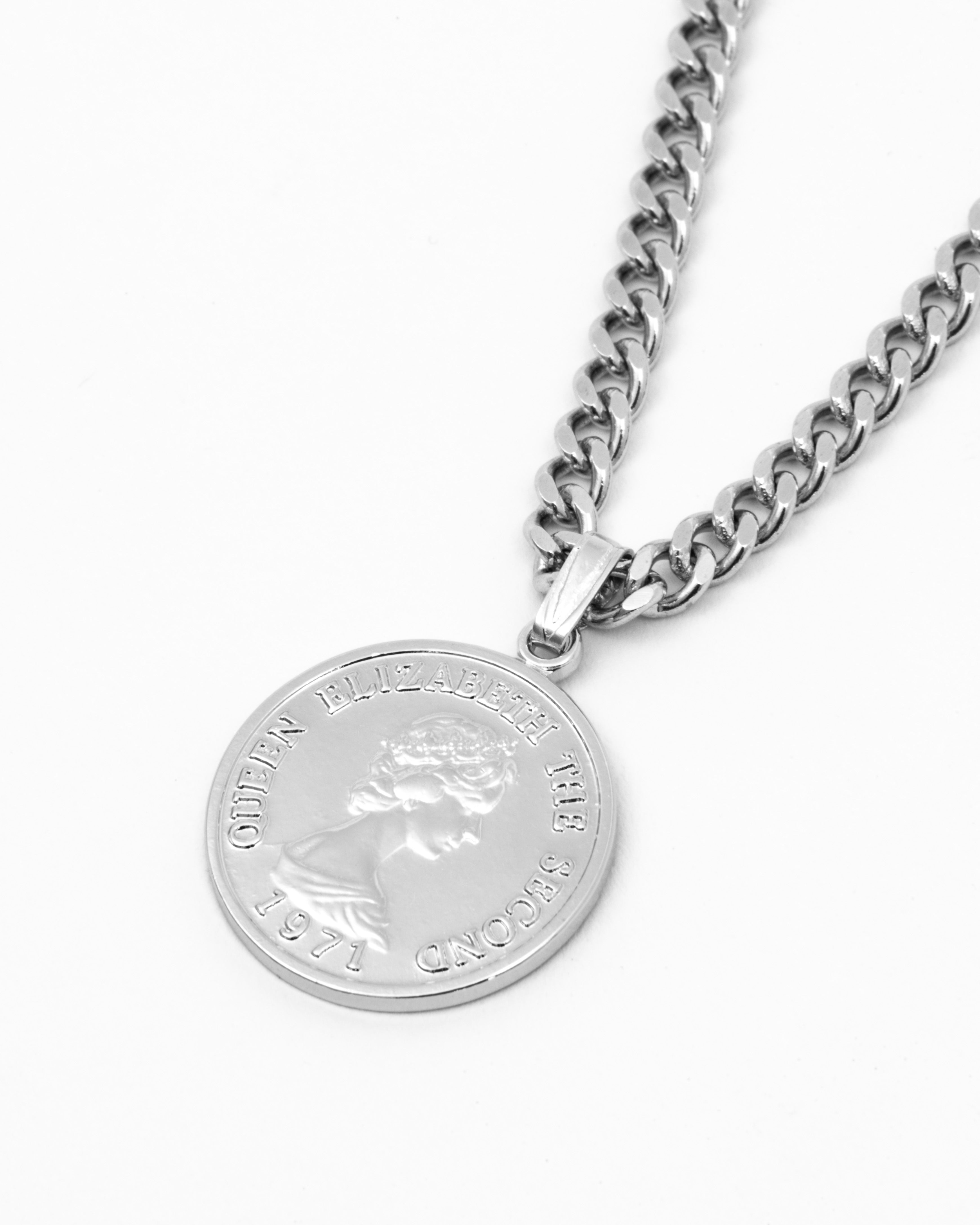 coin long necklace