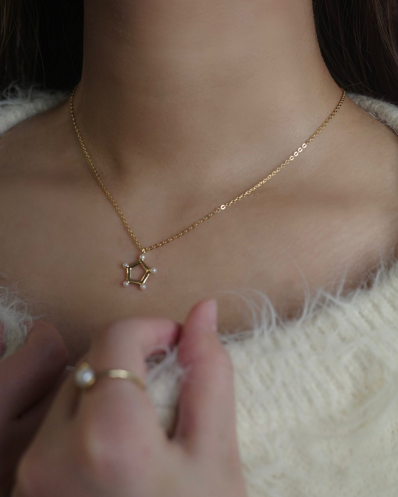 pentagon necklace