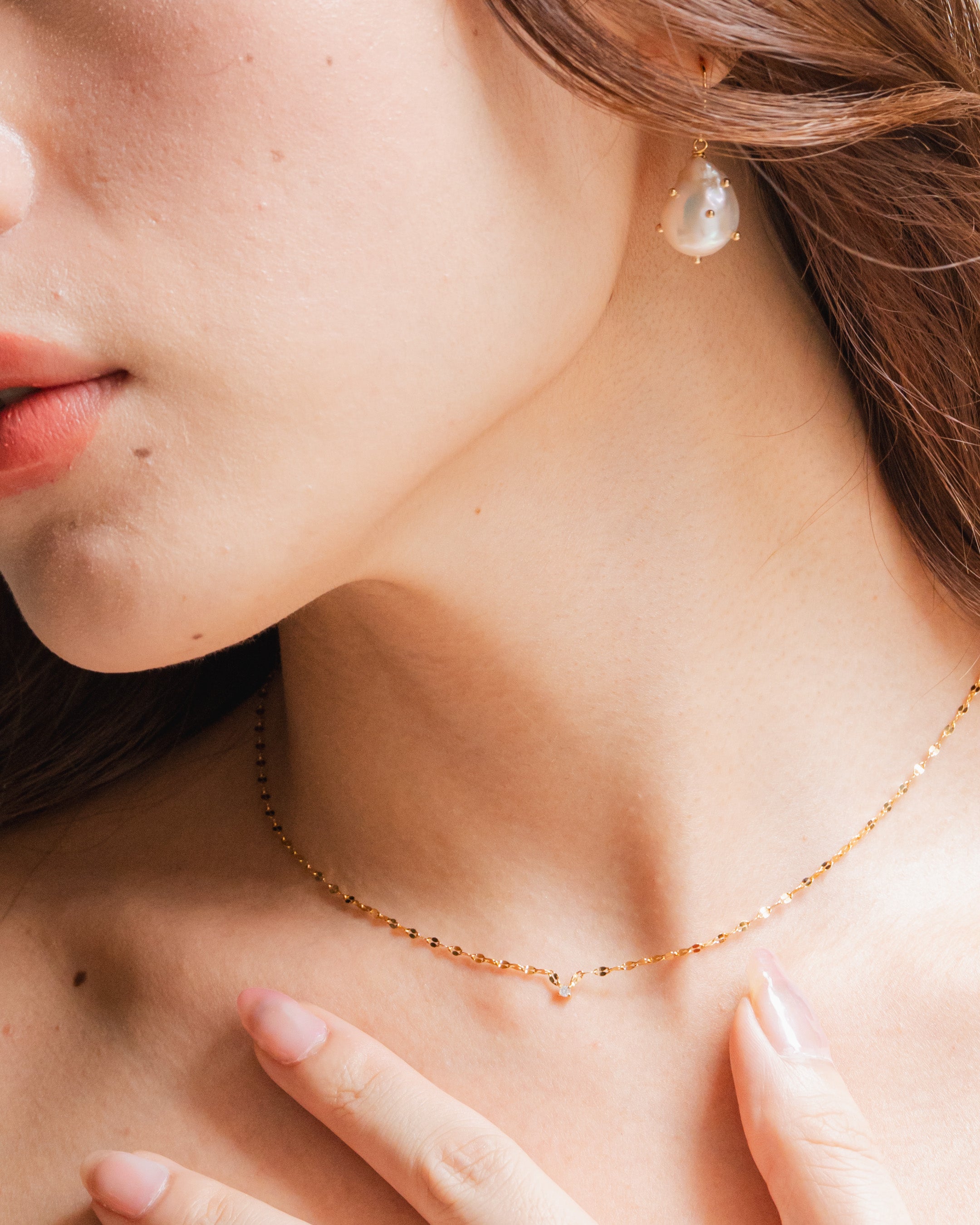 ダイヤチェーンネックレス